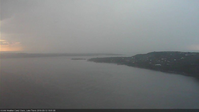 Lake Travis webcam, September 13, 2016 6:30 PM CT