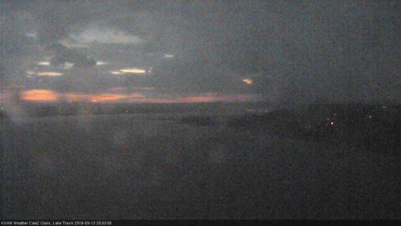 Lake Travis webcam, September 13, 2016 7:10 PM CT