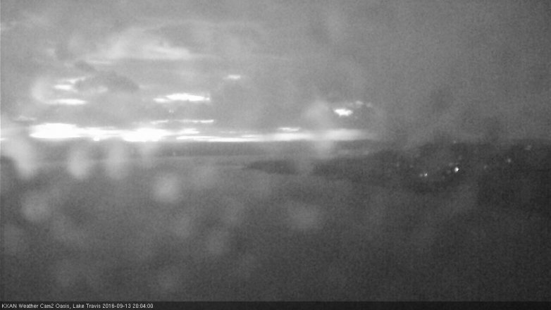 Lake Travis webcam, September 13, 2016 7:20 PM CT
