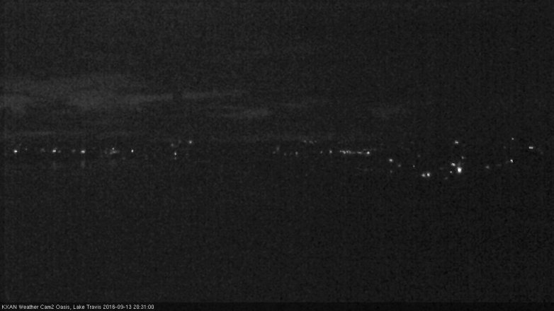 Lake Travis webcam, September 13, 2016 7:50 PM CT
