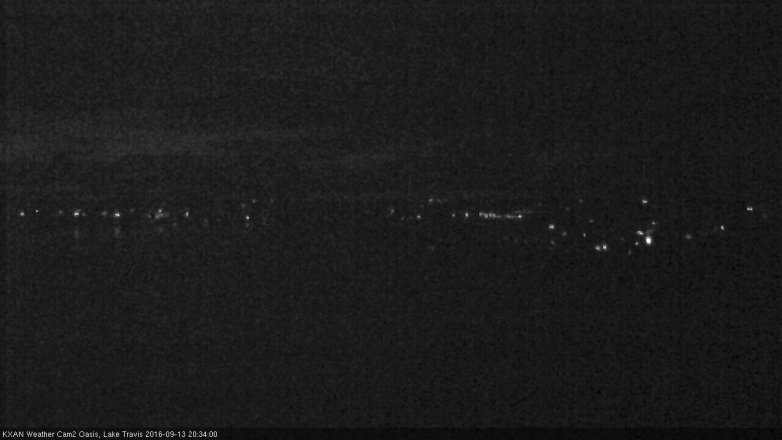 Lake Travis webcam, September 13, 2016 7:55 PM CT