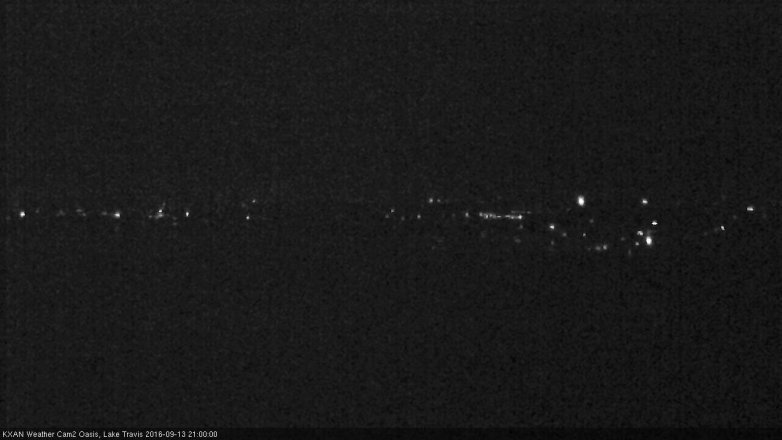 Lake Travis webcam, September 13, 2016 8:05 PM CT