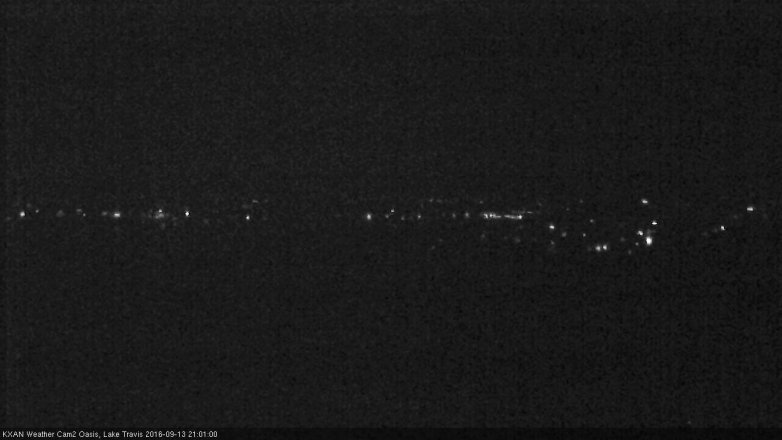 Lake Travis webcam, September 13, 2016 8:25 PM CT