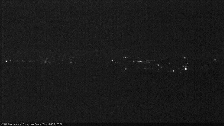 Lake Travis webcam, September 13, 2016 8:40 PM CT