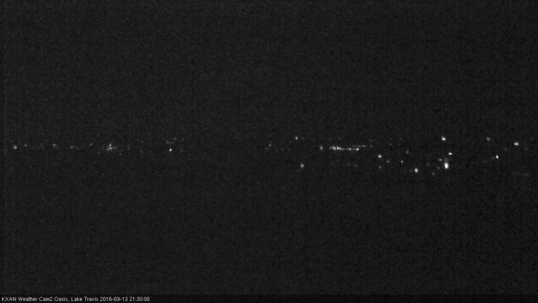 Lake Travis webcam, September 13, 2016 8:55 PM CT