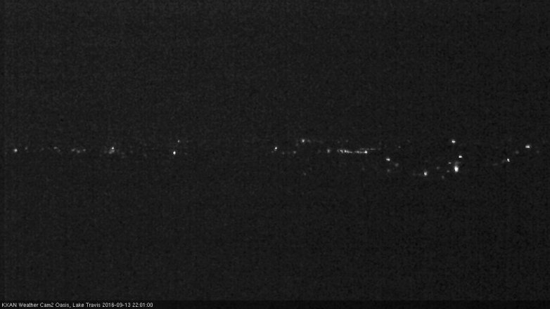 Lake Travis webcam, September 13, 2016 9:10 PM CT
