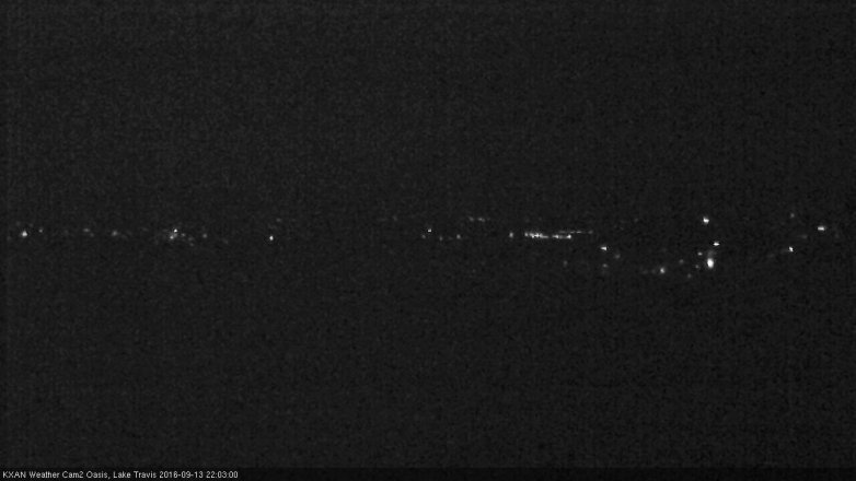 Lake Travis webcam, September 13, 2016 9:15 PM CT