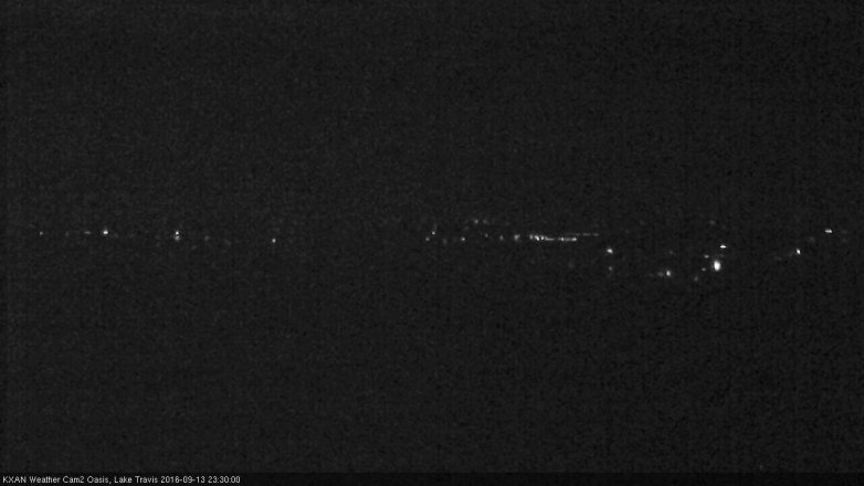 Lake Travis webcam, September 13, 2016 10:55 PM CT