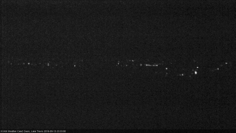 Lake Travis webcam, September 13, 2016 11:00 PM CT