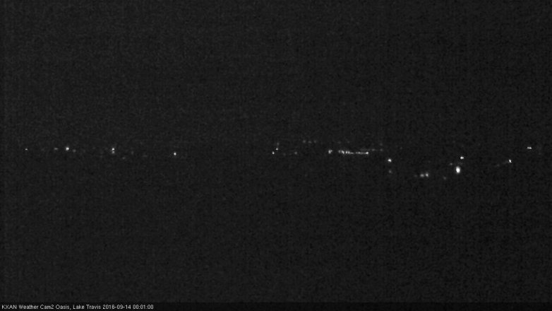 Lake Travis webcam, September 13, 2016 11:10 PM CT