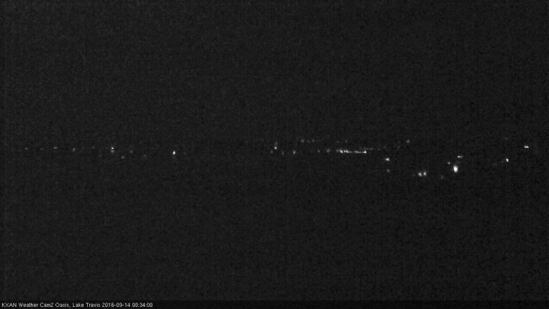 Lake Travis webcam, September 13, 2016 11:55 PM CT