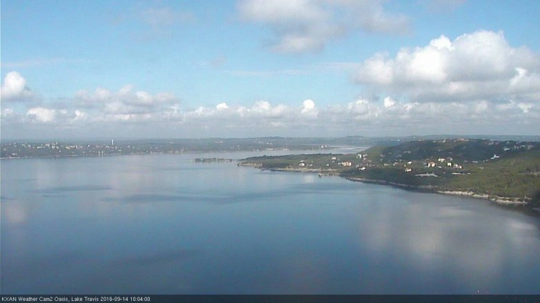Lake Travis webcam, September 14, 2016 9:10 AM CT