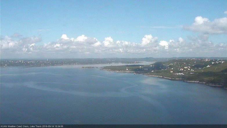 Lake Travis webcam, September 14, 2016 10:00 AM CT