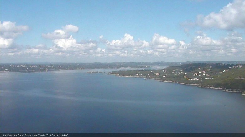 Lake Travis webcam, September 14, 2016 10:20 AM CT