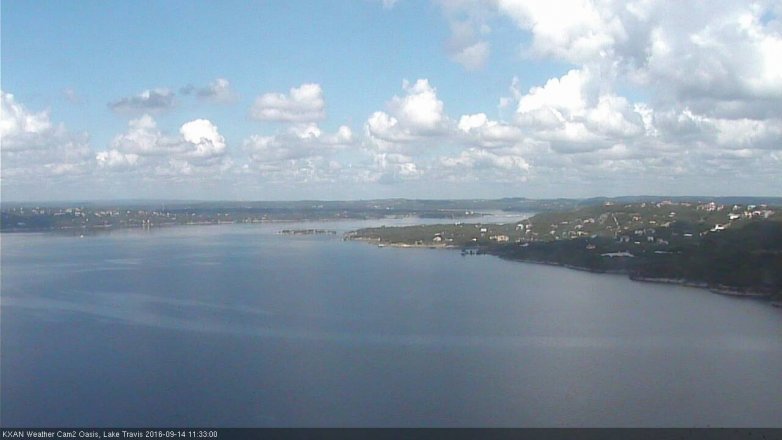 Lake Travis webcam, September 14, 2016 10:50 AM CT