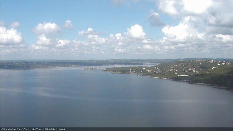 Lake Travis webcam, September 14, 2016 10:55 AM CT