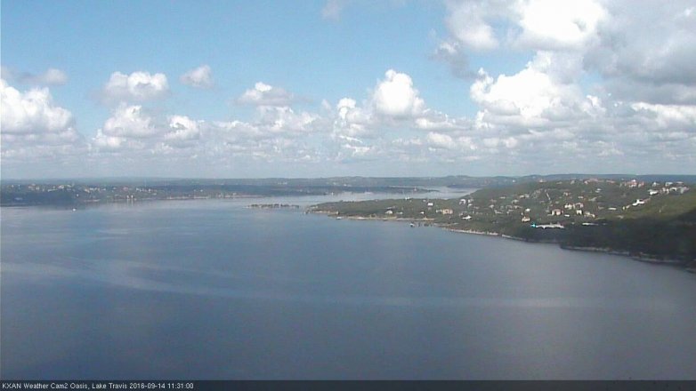Lake Travis webcam, September 14, 2016 11:00 AM CT