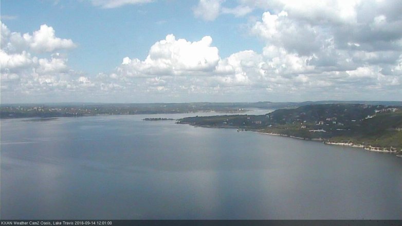 Lake Travis webcam, September 14, 2016 11:05 AM CT