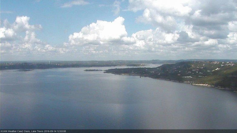 Lake Travis webcam, September 14, 2016 11:10 AM CT
