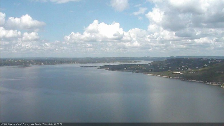 Lake Travis webcam, September 14, 2016 11:15 AM CT