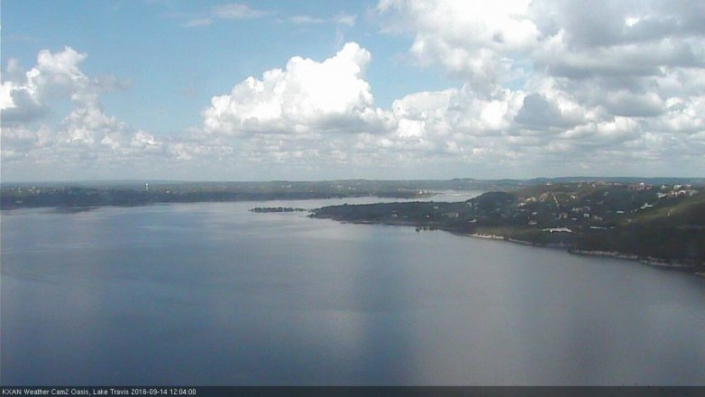 Lake Travis webcam, September 14, 2016 11:25 AM CT