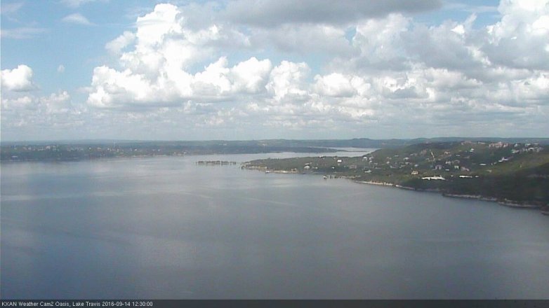 Lake Travis webcam, September 14, 2016 11:45 AM CT