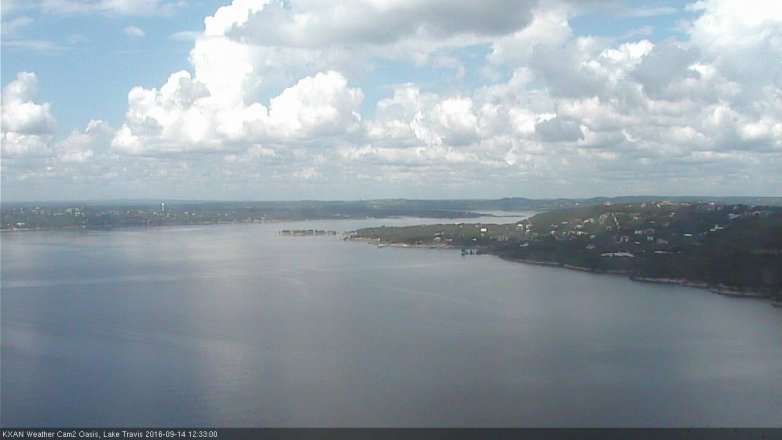 Lake Travis webcam, September 14, 2016 11:55 AM CT