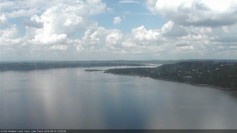 Lake Travis webcam, September 14, 2016 12:20 PM CT