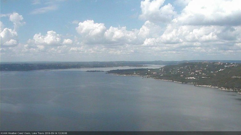 Lake Travis webcam, September 14, 2016 12:40 PM CT
