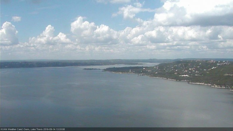 Lake Travis webcam, September 14, 2016 12:50 PM CT