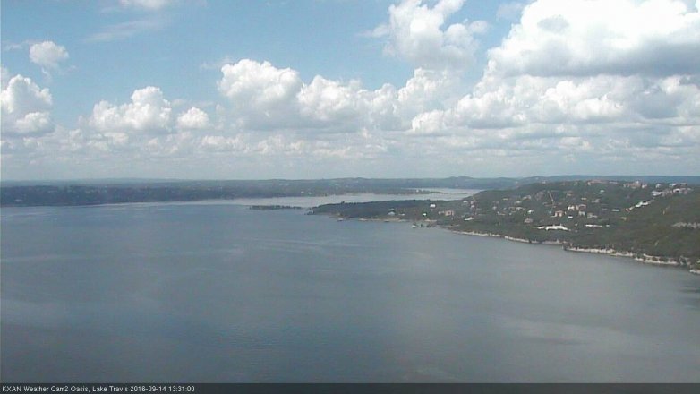Lake Travis webcam, September 14, 2016 12:55 PM CT