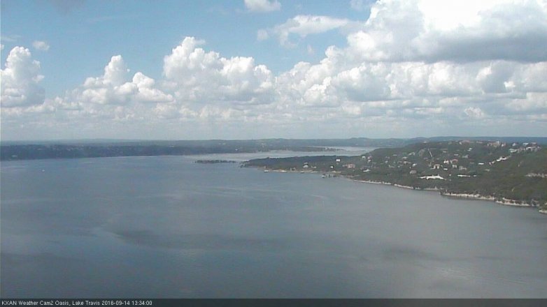 Lake Travis webcam, September 14, 2016 1:00 PM CT