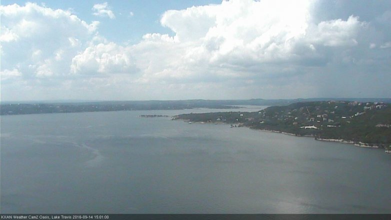 Lake Travis webcam, September 14, 2016 2:05 PM CT