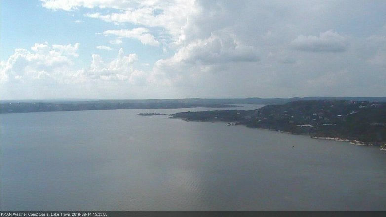 Lake Travis webcam, September 14, 2016 2:45 PM CT