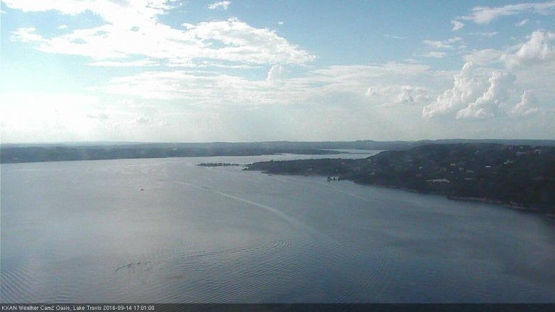 Lake Travis webcam, September 14, 2016 4:10 PM CT