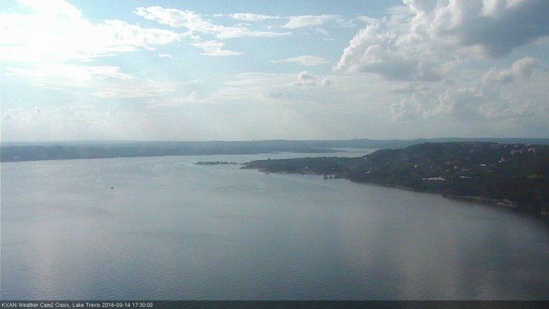 Lake Travis webcam, September 14, 2016 4:40 PM CT