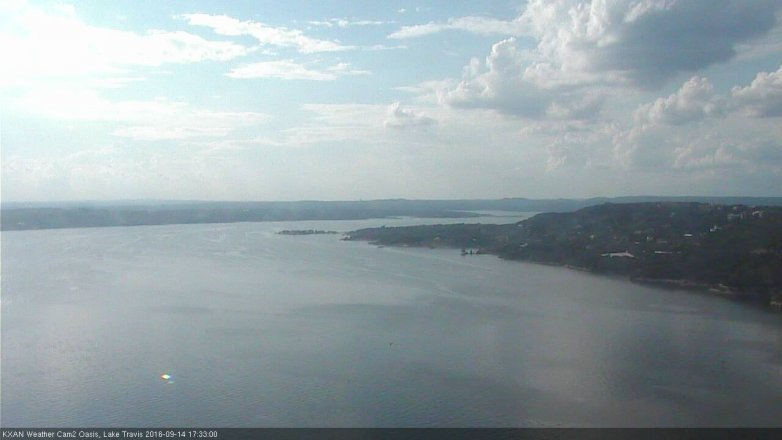 Lake Travis webcam, September 14, 2016 4:50 PM CT