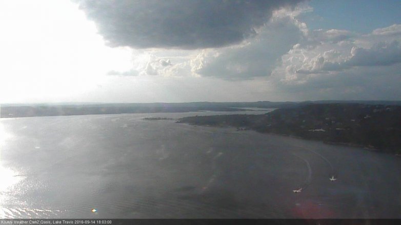 Lake Travis webcam, September 14, 2016 5:10 PM CT