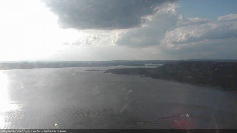 Lake Travis webcam, September 14, 2016 5:15 PM CT