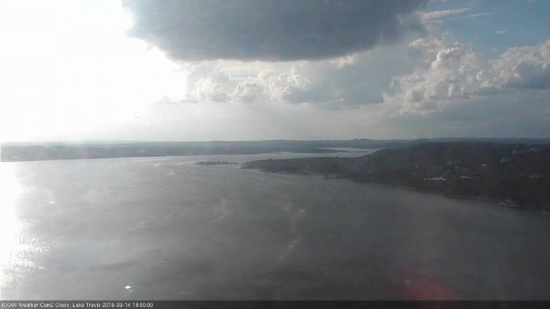 Lake Travis webcam, September 14, 2016 5:20 PM CT
