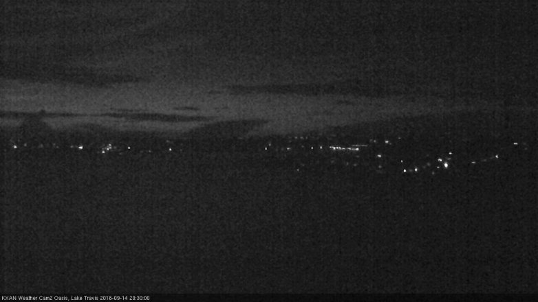 Lake Travis webcam, September 14, 2016 7:35 PM CT
