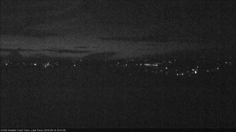 Lake Travis webcam, September 14, 2016 7:55 PM CT