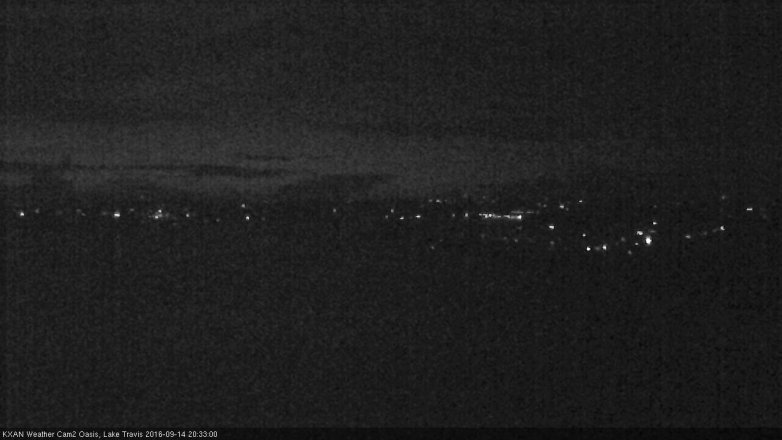Lake Travis webcam, September 14, 2016 8:05 PM CT
