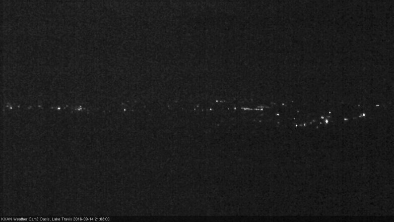 Lake Travis webcam, September 14, 2016 8:15 PM CT