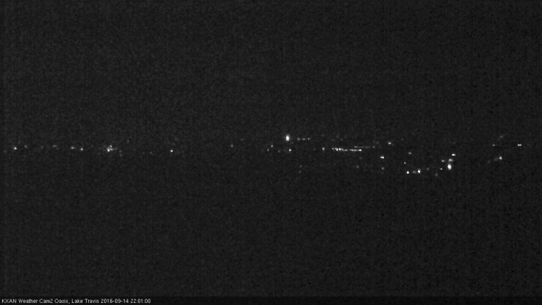 Lake Travis webcam, September 14, 2016 9:10 PM CT