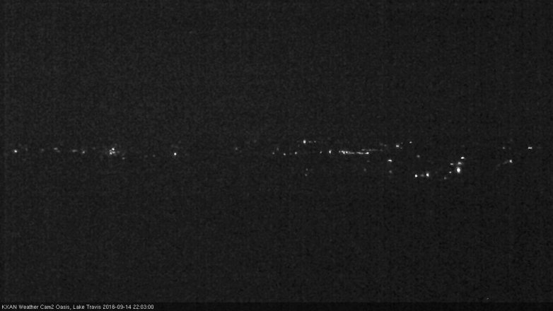 Lake Travis webcam, September 14, 2016 9:35 PM CT