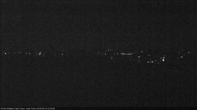 Lake Travis webcam, September 14, 2016 9:50 PM CT