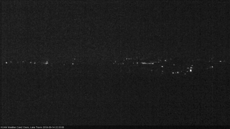 Lake Travis webcam, September 14, 2016 9:55 PM CT
