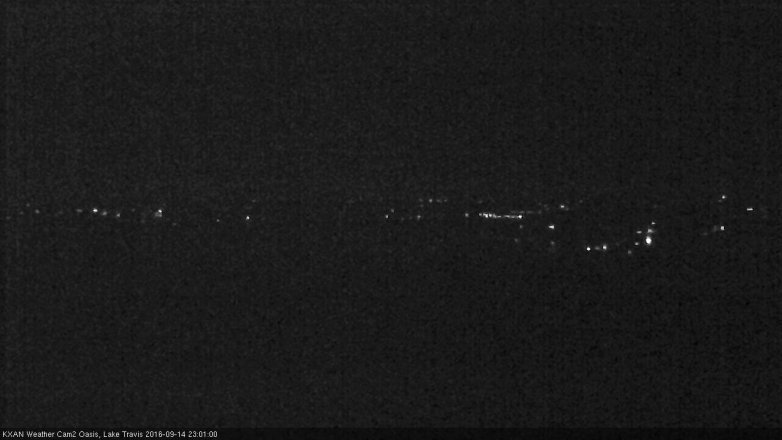 Lake Travis webcam, September 14, 2016 10:05 PM CT