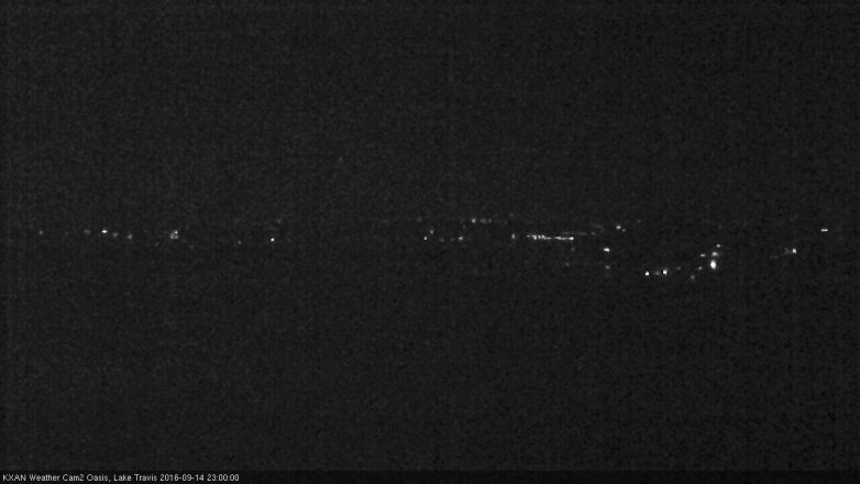 Lake Travis webcam, September 14, 2016 10:15 PM CT